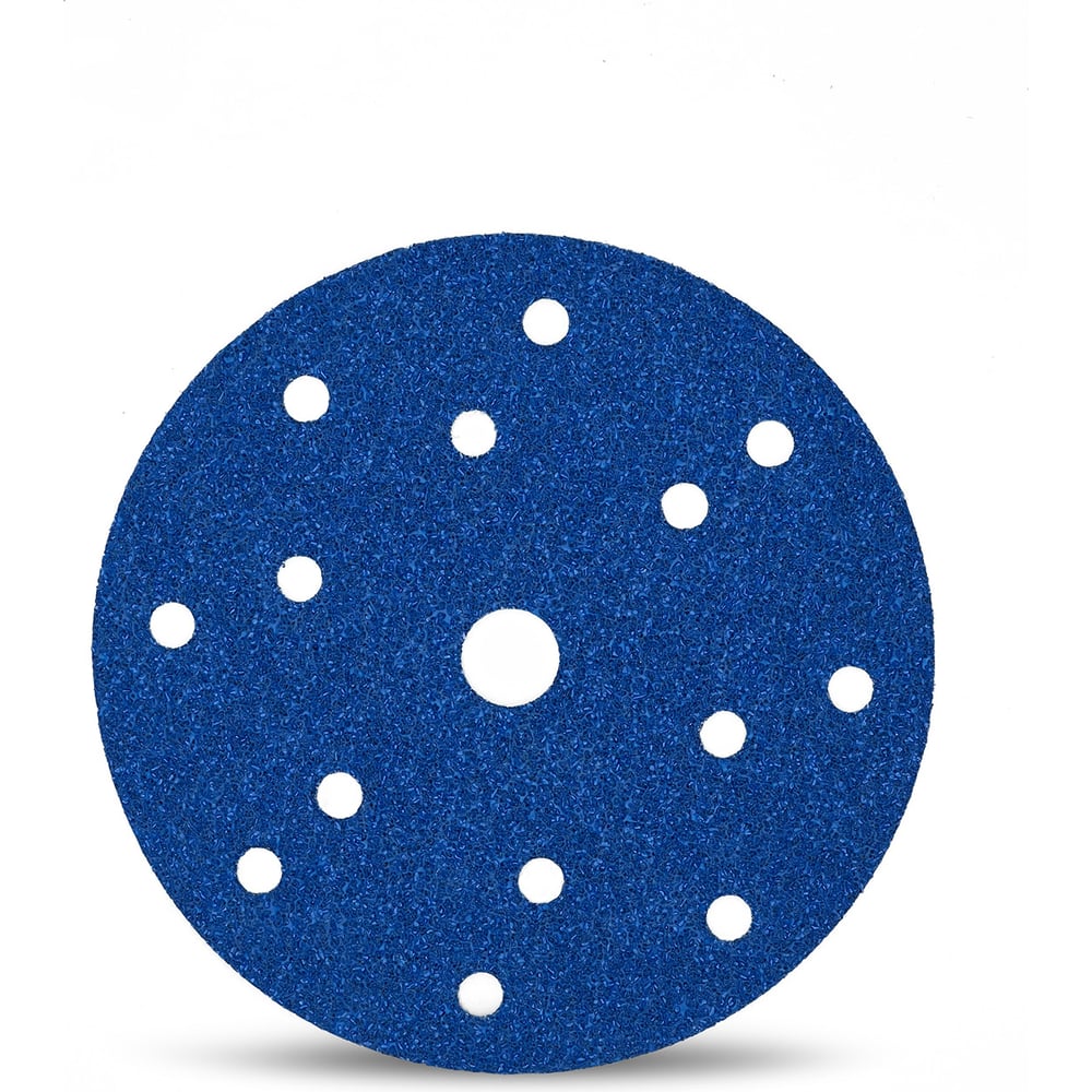 Изображение товара Шлифовальный круг на липучке 150 мм, Р80, с керамическим зерном, 10 шт TOTFLEX 4631174654247