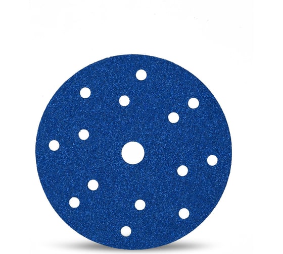 Изображение товара Шлифовальный круг на липучке 150 мм, Р80, с керамическим зерном, 10 шт TOTFLEX 4631174654247