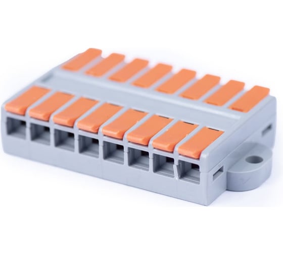 Изображение товара Клемма соединительная универсальная проходная Cabeus 8 полюсов, с рычагом, 0,5-6,0, 1 шт. MX662-8R