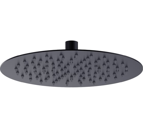 Изображение товара Верхняя душевая лейка Lemark круглая, Ø250 мм, нержавеющая сталь, черный LM9481BL