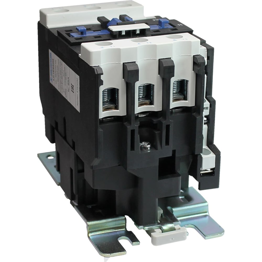 Изображение товара Контактор электромагнитный Электротехник LC1E65Q5, 3Р, 65А, 1НО и 1НЗ, 380В/50Гц, ET014342