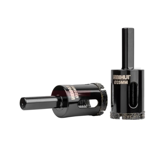 Изображение товара Коронка алмазная по стеклу и керамике, гальваническая, 25 мм BIHUI DBW25