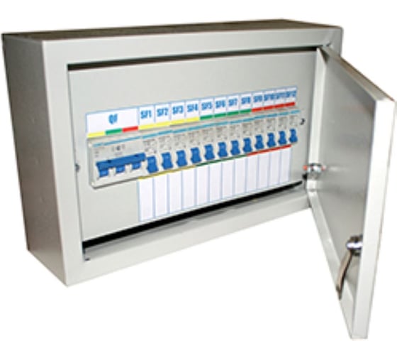 Изображение товара Щиток осветительный навесной Электротехник ОЩВ-12 УХЛ4, 63/25А, IP54, ET004195