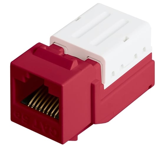 Изображение товара Модуль Keystone NIKOMAX Кат.5e, для FT-TOOL, не экранированный, красный NMC-KJUD2-FT-RD