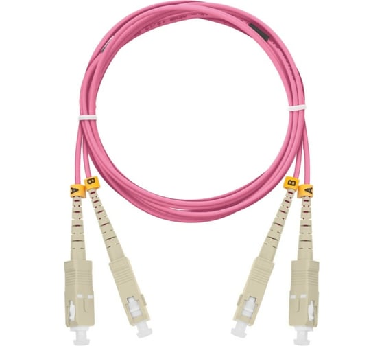 Изображение товара Оптический шнур NIKOMAX соединительный, MM 50/125, OM4, 1м NMF-PC2M4C2-SCU-SCU-001