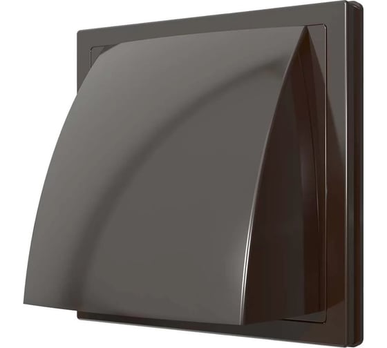 Изображение товара Выход стенной пластиковый с обратным клапаном D100, коричневый ВИЕНТО 100ВСП-кор