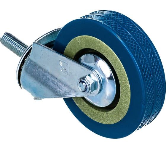 Изображение товара Колесная опора Tech-Krep поворотная D75 п/п, подшипник скольжения, с резьбой М10 - накладка 151199