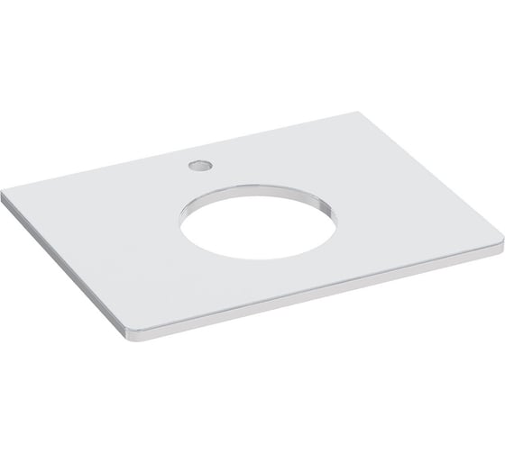 Изображение товара Столешница Lemark OLIVIA 65 см, под 1 раковину, из стекла, цвет: белый LM08OL65S