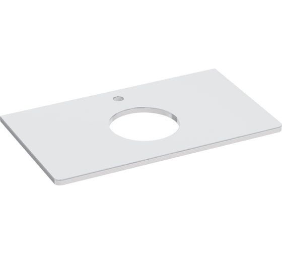 Изображение товара Столешница Lemark OLIVIA 80 см, под 1 раковину, из стекла, цвет: белый LM08OL80S