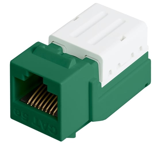 Изображение товара Модуль Keystone NIKOMAX Кат.5e, для FT-TOOL, не экранированный, зеленый NMC-KJUD2-FT-GN