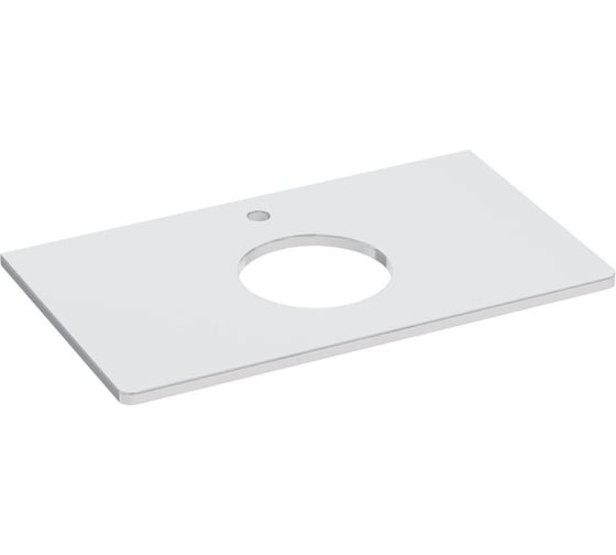 Изображение товара Столешница Lemark MIANO 80 см, под 1 раковину, из стекла, цвет: белый LM06M80S