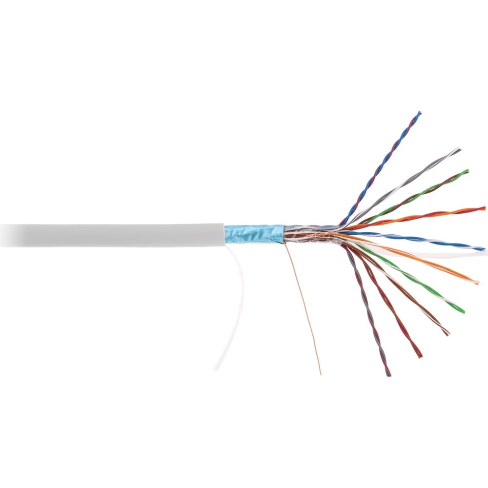 фото Кабель f/utp netlan 10 пар, кат.5, одножильный, медный, pvc, серый, 305м ec-uf010-5-pvc-gy-3