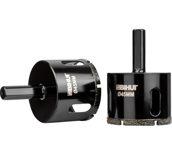 Изображение товара Алмазная коронка по стеклу и керамике, гальваническая алмазная коронка, 45 мм BIHUI DBW45