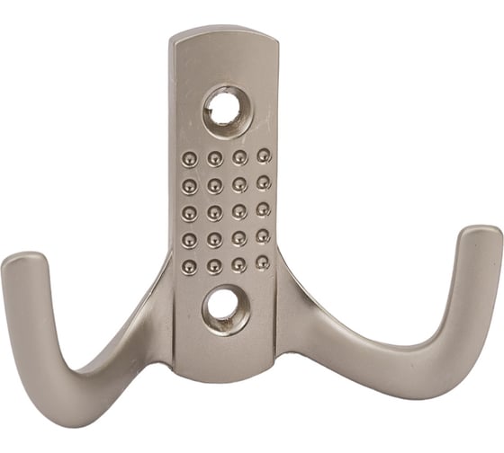 Изображение товара Крючок с перфорацией 2-х рожковый сатин 1 шт Zitar 129910