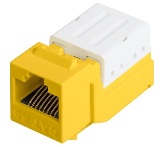 Изображение товара Модуль Keystone NIKOMAX Кат.5e, для FT-TOOL, не экранированный, желтый NMC-KJUD2-FT-YL