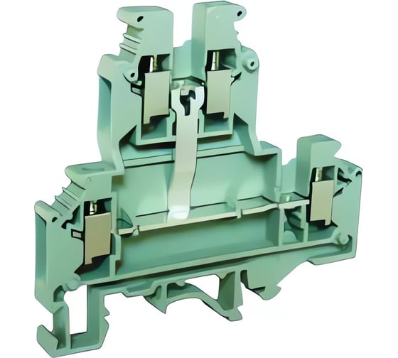 Изображение товара Клемма винтовая двухуровневая UPUN UKJ-4/2×2LE, 60 шт 11472