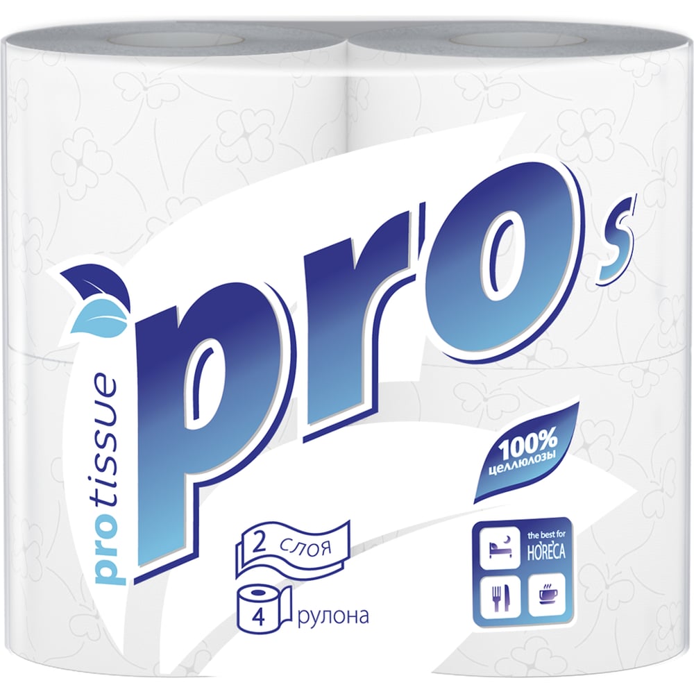 Изображение товара Туалетная бумага Protissue S Premium 2 слоя 4 рулона с втулкой