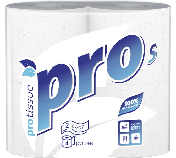 Изображение товара Туалетная бумага Protissue S Premium двухслойная 4 рулона С160