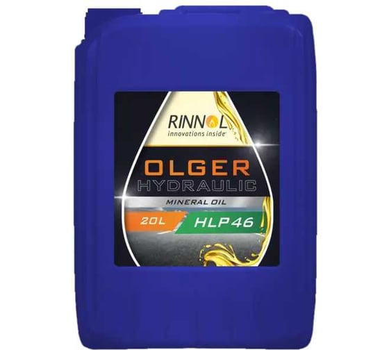 Изображение товара Масло гидравлическое минеральное OLGER HYDRAULIC HLP 46 e20L RINNOL 192407