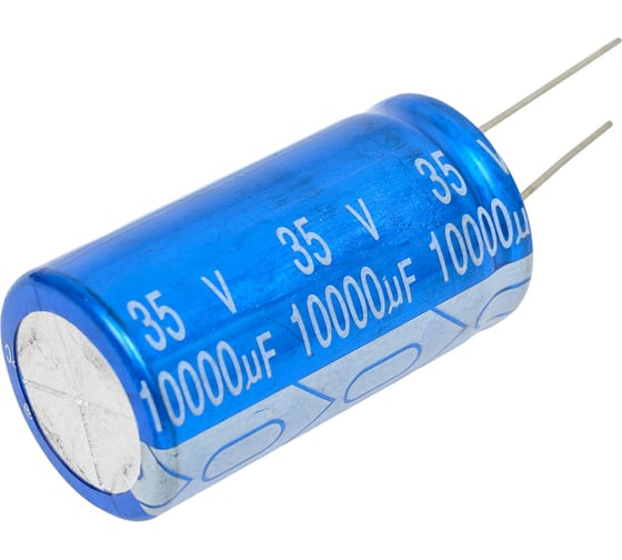 Изображение товара Конденсатор электролитический JB Capacitors 10000мкФ, 35В, 105C, 22x40 / P:10 мм, JRB1V103M10002200400000B-259