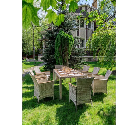 Изображение товара Обеденный комплект ROYAL FAMILY AMELIA бежевого цвета, на 8 персон 762-763-21-21