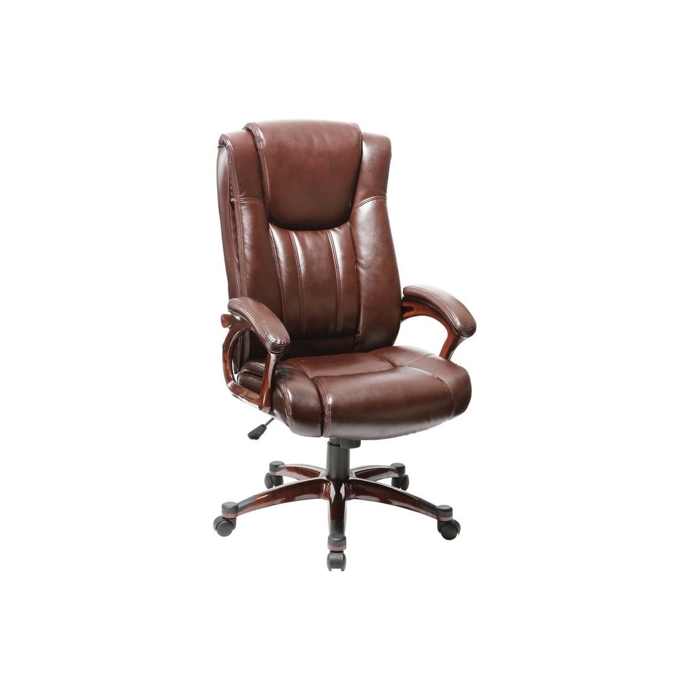 фото Кресло руководителя easy chair bndt echair-632 tr рециклированная кожа коричневая, пластик 470978