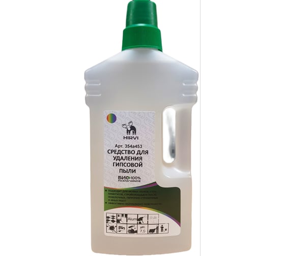 Изображение товара Средство для удаления гипсовой пыли HIRVI WIPE CLEAN PROBEL Концентрат 1л 354а453