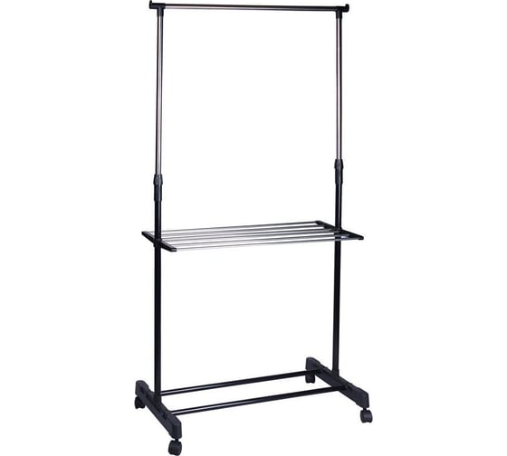 Изображение товара Напольная вешалка на колёсах Рыжий кот CR460 с полкой, 80х42х95-168 см 311410