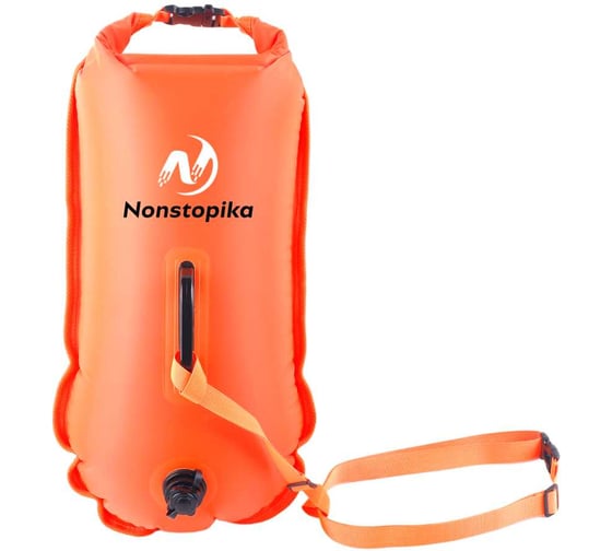 Изображение товара Буй для безопасного плавания Nonstopika 28 л, оранжевый Buoy28l-or