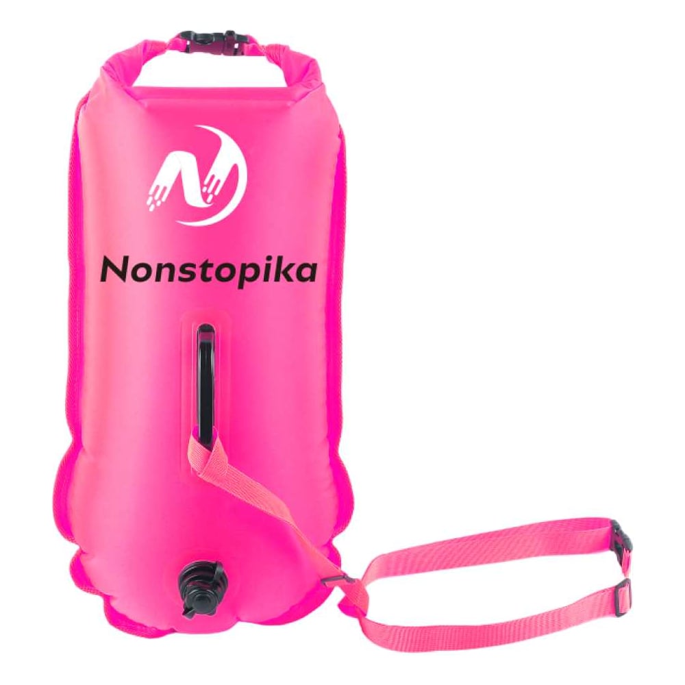 Изображение товара Буй для безопасного плавания Nonstopika 28 л розовый водостойкий