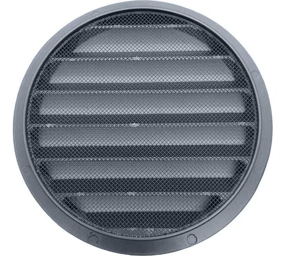 Изображение товара Наружная (уличная) алюминиевая решетка, D125 мм, с защитной антимоскитной сеткой DEC DSAV125C