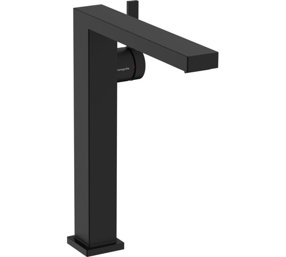 Изображение товара Смеситель для раковины Hansgrohe Tecturis E 240 Fine, однорычажный, CoolStart, с клапаном push-open, матовый черный 73070670