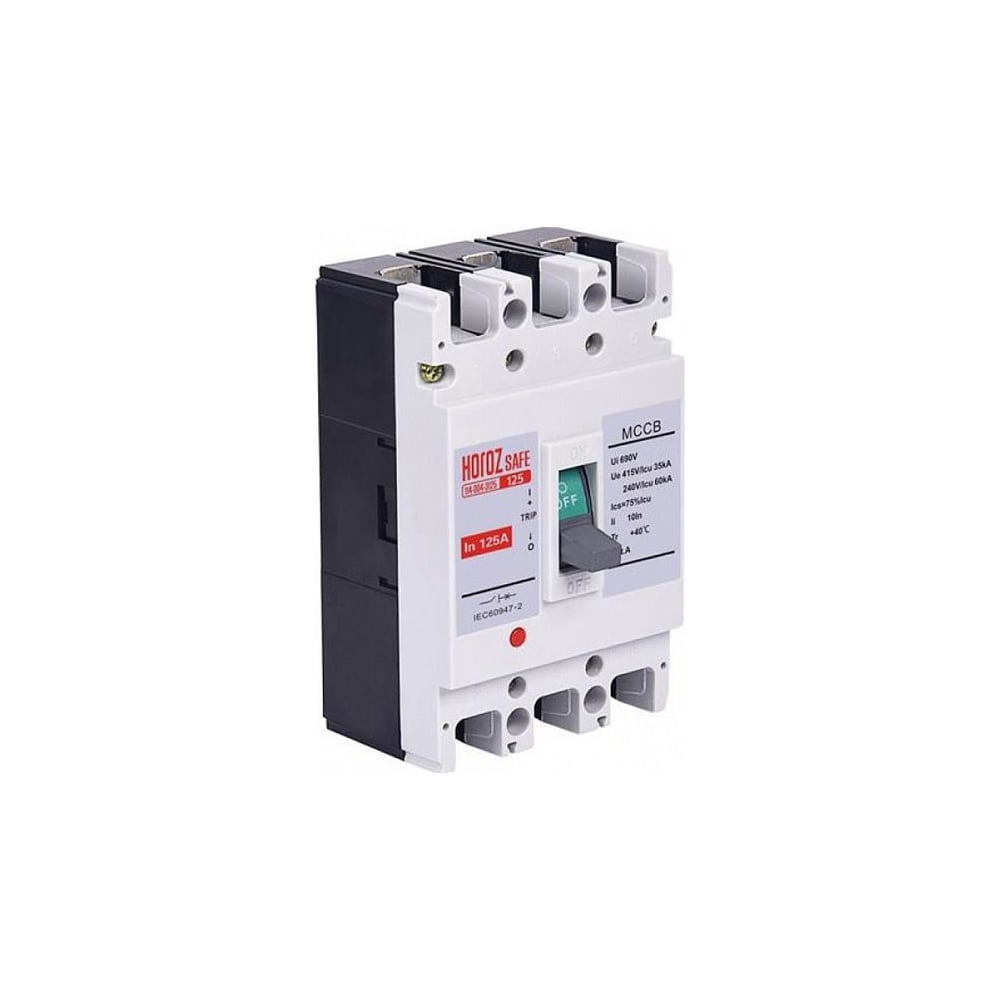 Изображение товара Автоматический выключатель MCCB 3P 160A 35kA Horoz Electric SAFE