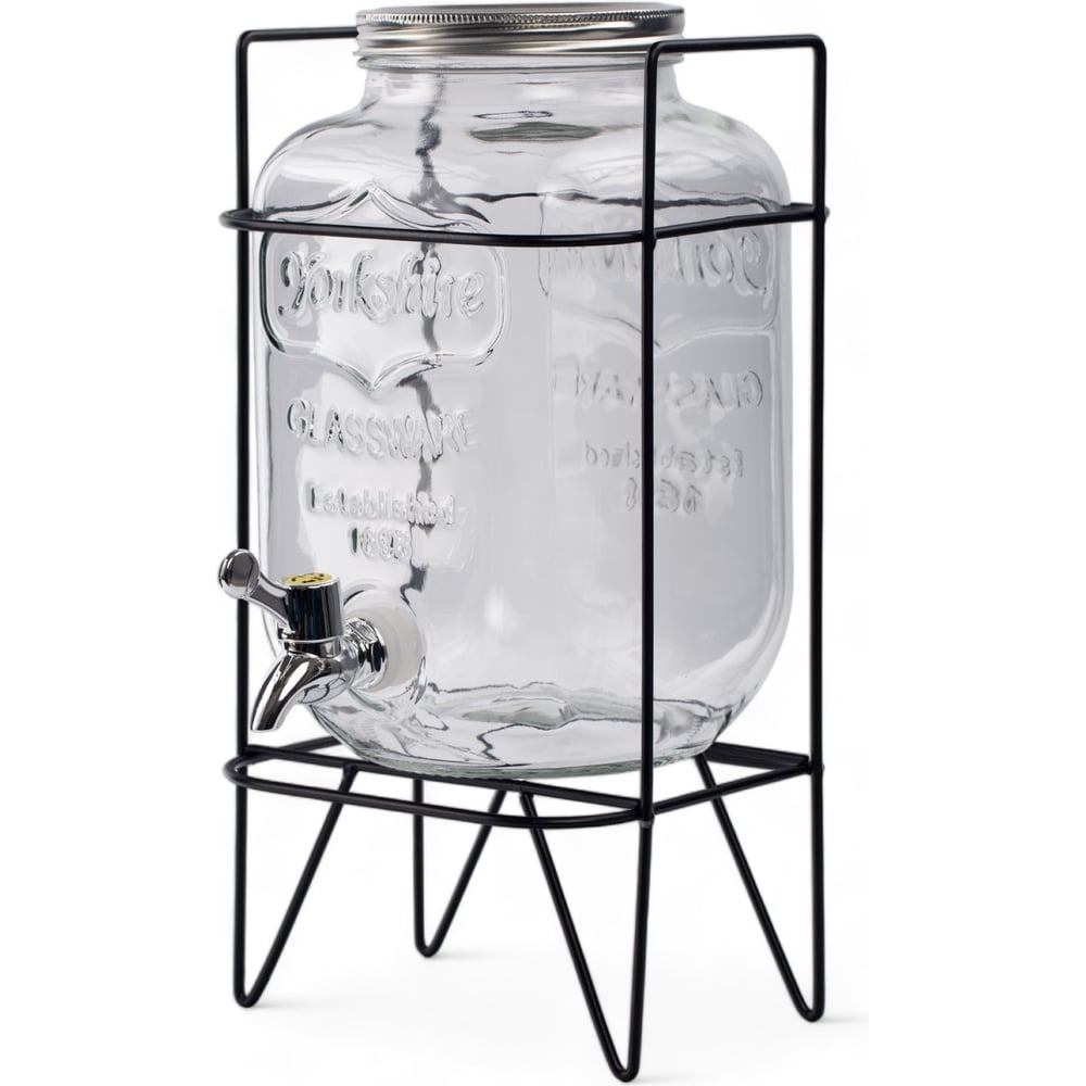 Изображение товара Банка с краником GLASSERIE YORKSHIRE 4 л на металлической подставке