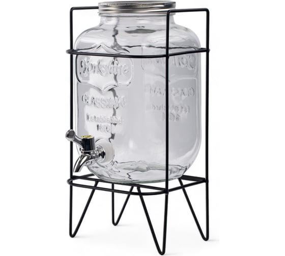Изображение товара Банка с краником GLASSERIE YORKSHIRE 4 л, на металлической подставке GL003