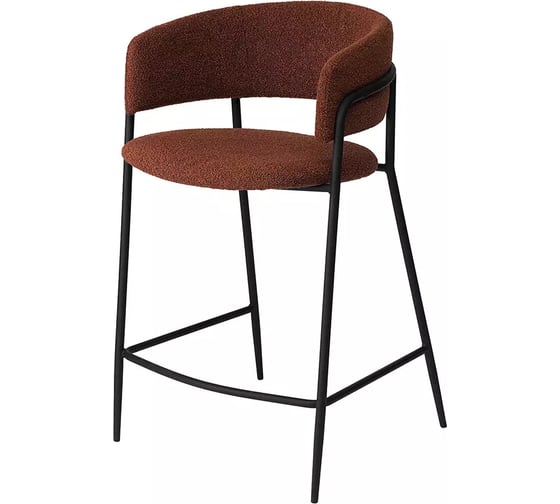 Изображение товара Стул полубарный Bergenson Bjorn Helning, букле, терракота BB0000659