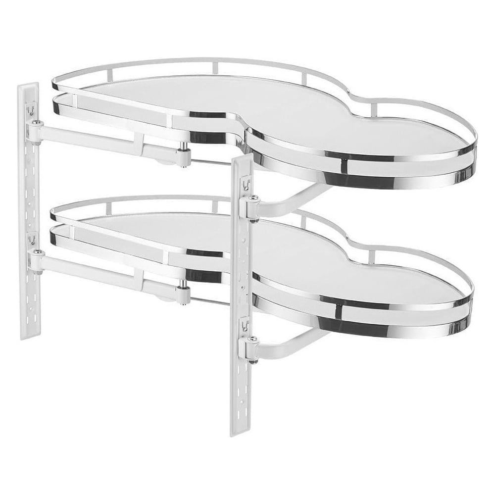 Изображение товара Механизм выкатной для кухни GTV 900 мм с доводчиком белый левый KN-9-LCP