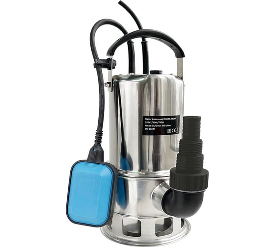 Изображение товара Насос фекальный Valfex 200/8 Н (нерж.) 750 Вт (4/1) VF.F.200.8