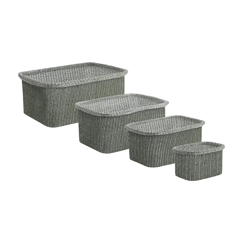 Изображение товара Набор корзин для хранения Bergenson Bjorn Sustainable collection 4 шт оливковый