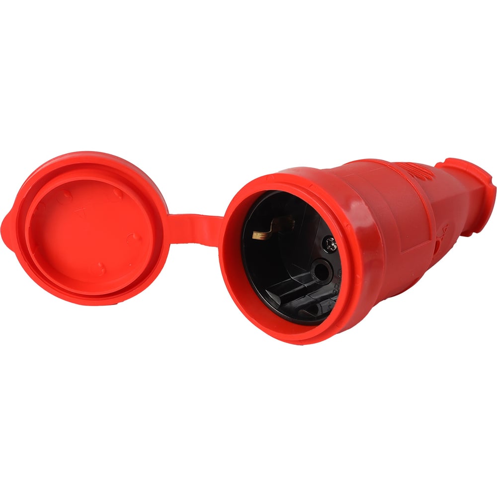 Изображение товара Розетка переносная Smartbuy с защитной крышкой IP44 230В 16А красная SBE-16-S07-Rr