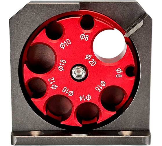 Изображение товара Кондуктор для скругления деталей 86x85x49 мм (D=8;9;10;12;14;15;16;18;20) Uniq tool UTJ-015