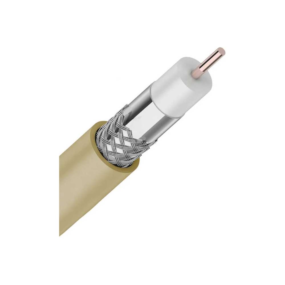 Изображение товара Коаксиальный кабель ELTROS RG-6 200м белый для интернета и телевидения