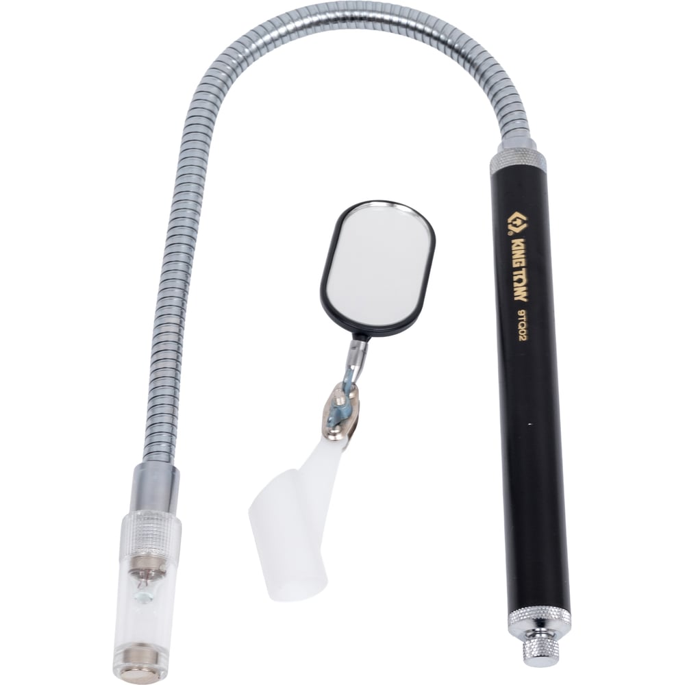 Изображение товара Зеркало на гибком стержне KING TONY 450 мм с подсветкой и магнитом