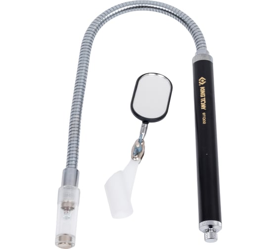 Изображение товара Зеркало на гибком стержне KING TONY 450 мм, магнит, подсветка 9TQ02