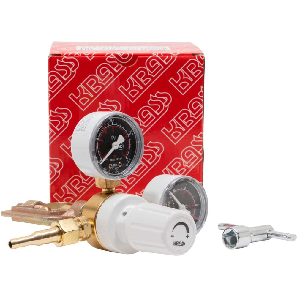 Редуктор ацетиленовый БАО 5 1.5, 2.5/0.15 МПа, 5 м3/ч, поверенный KRASS 2117615PV