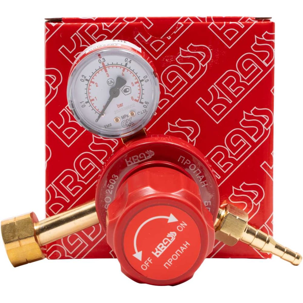 Изображение товара Редуктор пропановый БПО 5 КР 2.5/0.4 МПа 5 м³/ч KRASS