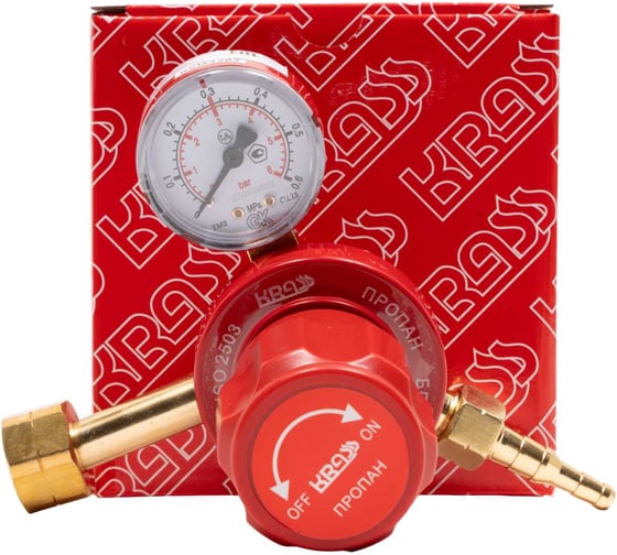 Изображение товара Редуктор пропановый БПО 5 КР, 2.5/0.4 МПа, 5 м3/ч, поверенный KRASS 2117516PV