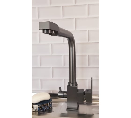 Изображение товара Смеситель для кухни Melodia della vita Perfetto латунный, с подключением фильтра для питьевой воды 19802