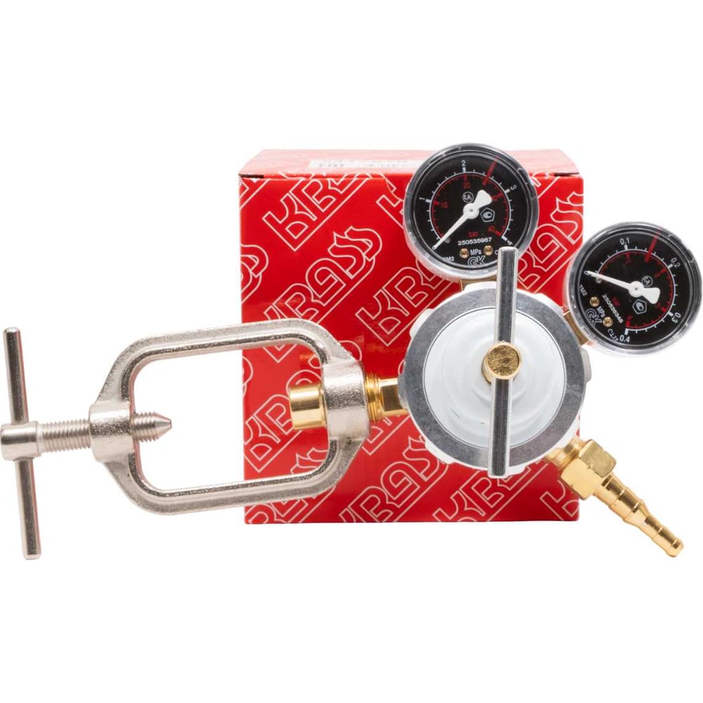 Изображение товара Редуктор ацетиленовый БАО 5 4, 2.5/0.15 МПа, 5 м3/ч от KRASS