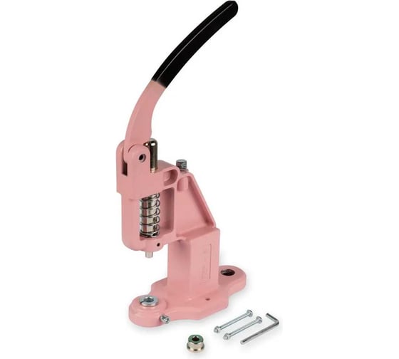 Изображение товара Пресс универсальный ручной для установки кнопок, джинсовых пуговиц, люверсов, холотнитенов Micron M-002 цветной, нежно-розовый 680767